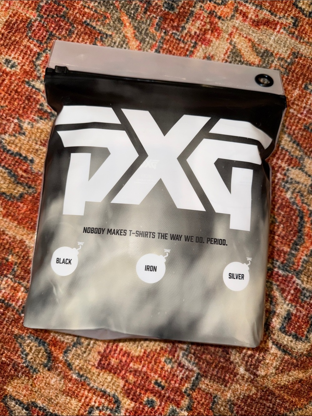 PXG Black, iron and Silver Short Sleeve Men's Tee (Packaged)